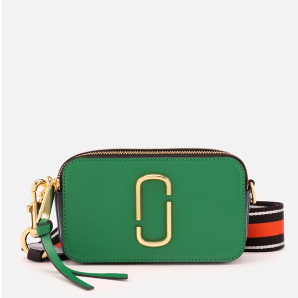 Marc Jacobs Handbags - Marc Jacobs Green Crossbody Bag with Gold Accents